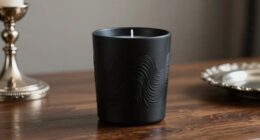 create sophisticated black candles
