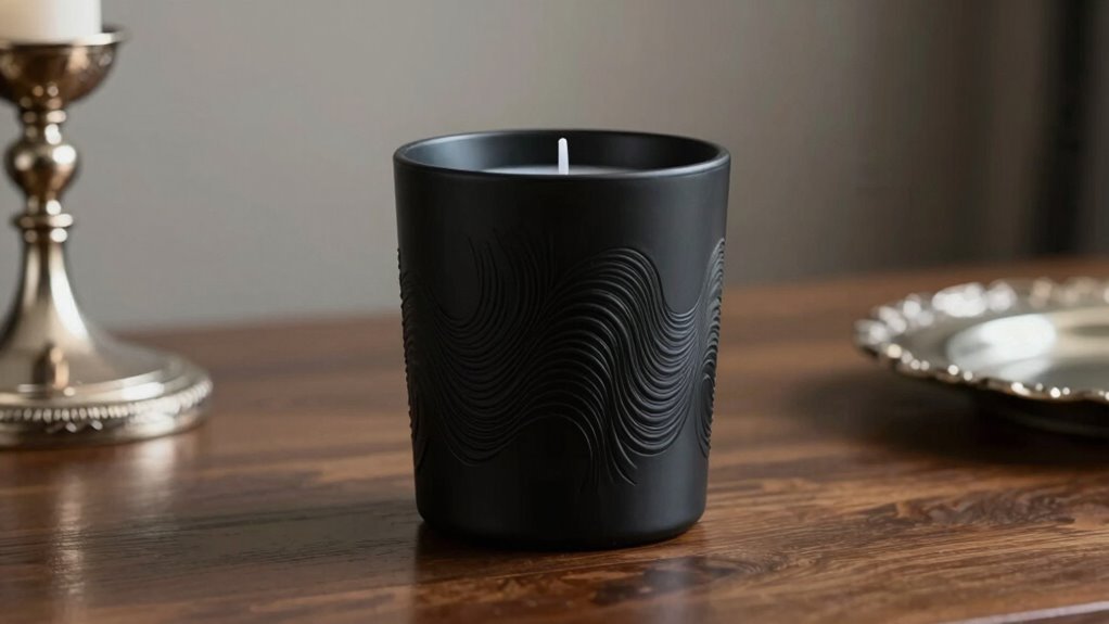 create sophisticated black candles