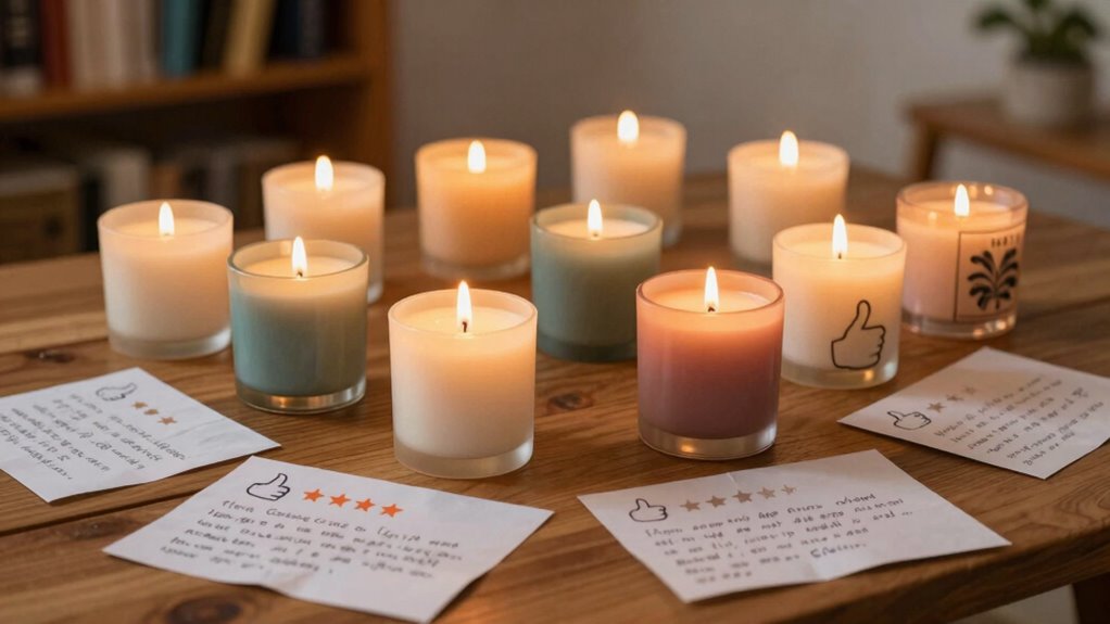 customer reviews guide candle choices