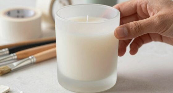 diy matte candle jar