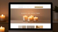 effective candle homepage design