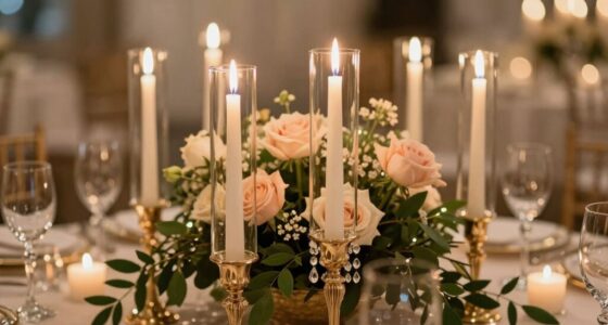 elegant candle centerpiece stands
