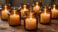 elegant functional amber jars