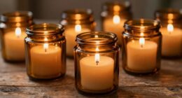 elegant functional amber jars