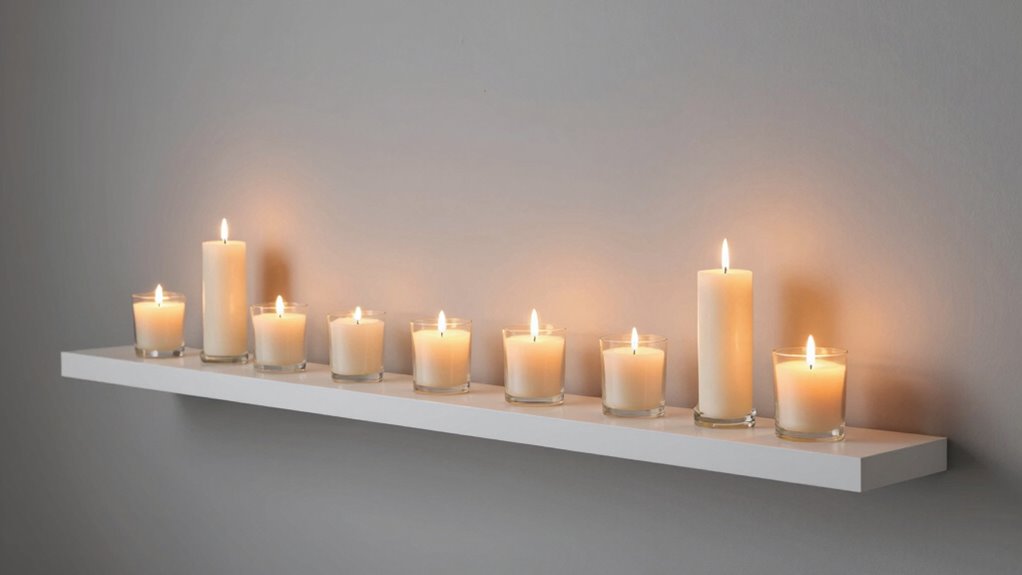 flexible layered candle display
