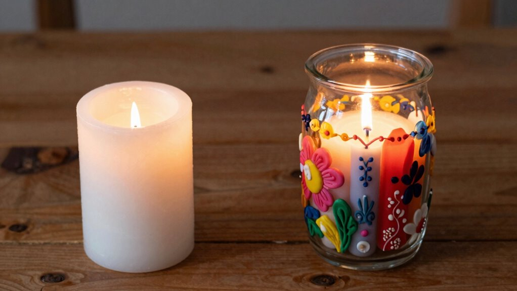 functional versus decorative candles