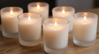 handmade frosted jar candles