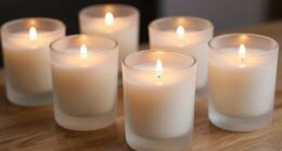 handmade frosted jar candles