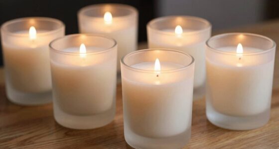 handmade frosted jar candles