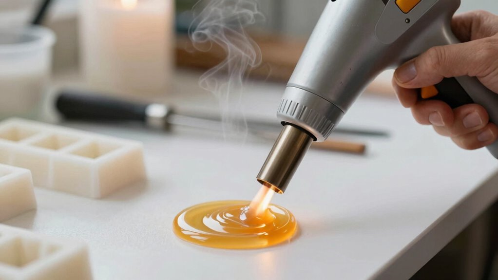 heat gun enhances candle making