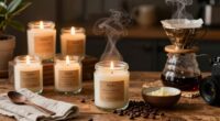 homemade coffee scented candles