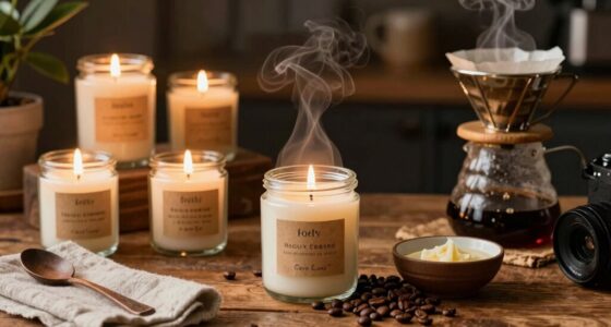 homemade coffee scented candles