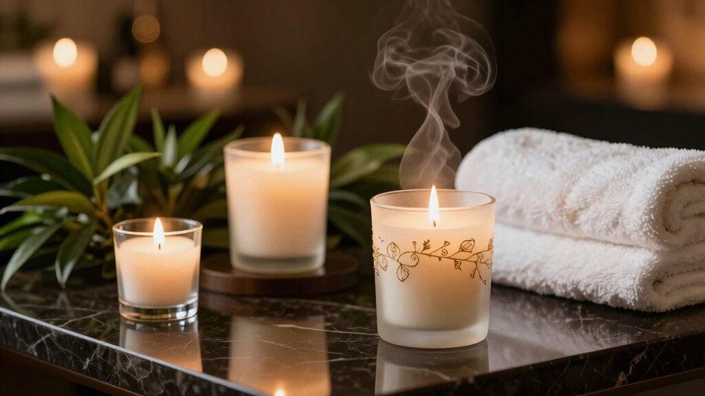 luxury spa candle experience