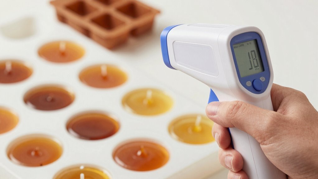 monitoring candle temperature consistency