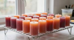 organize candle curing process