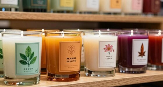 organize candles by scent