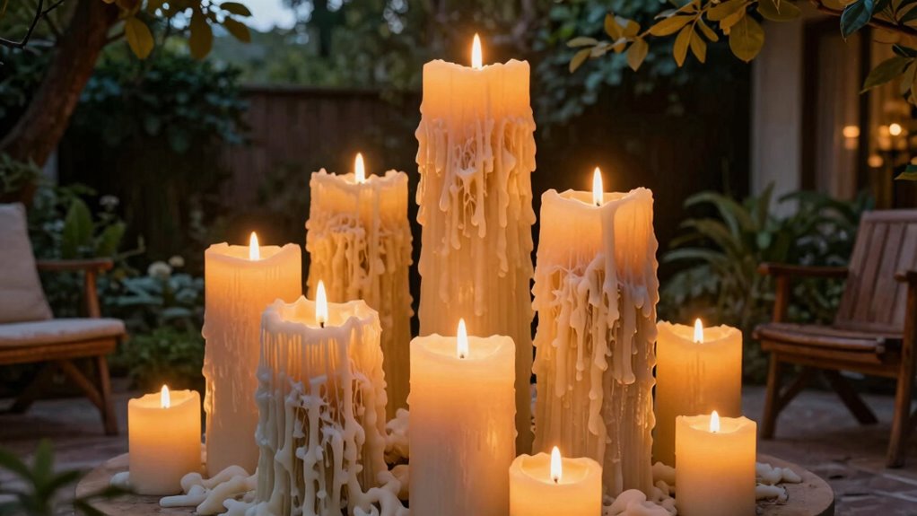 outdoor candle safety and ambiance