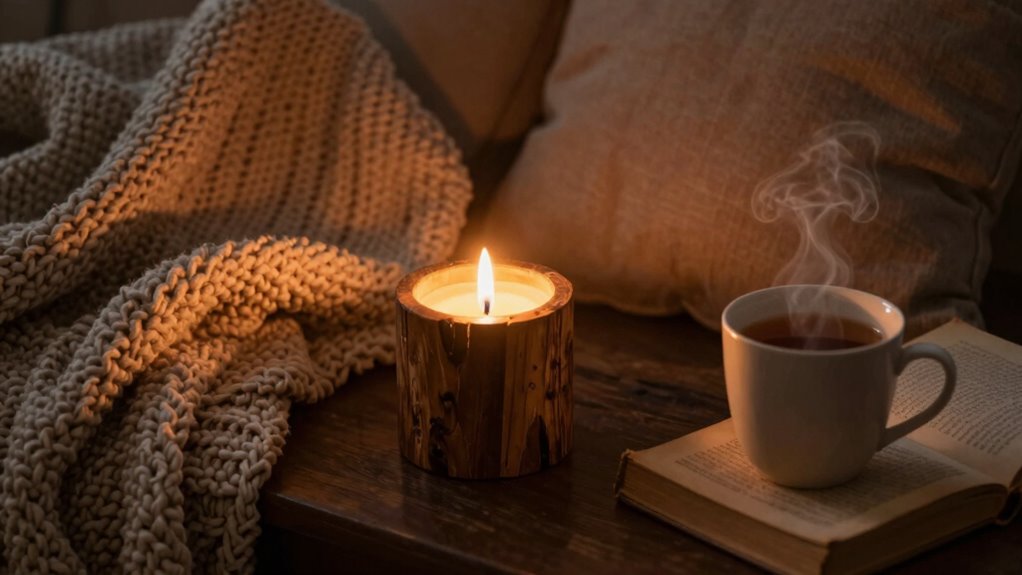 personalized cozy candle experience
