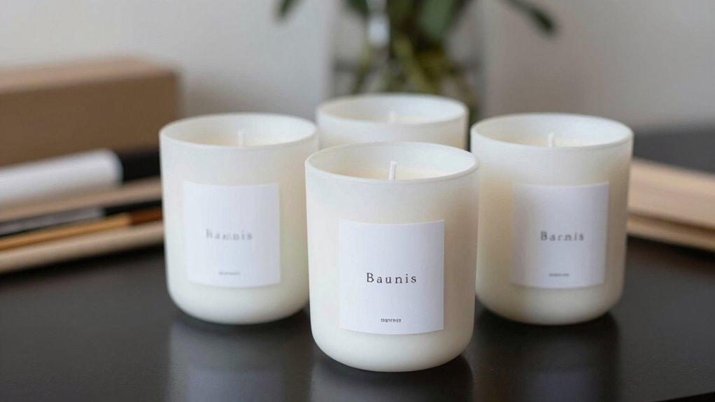 personalized minimalist candle gift