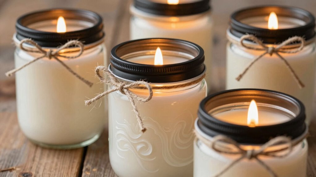 safe stylish mason jar candles