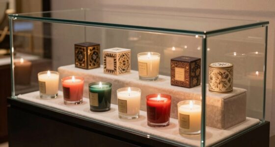 showcase candles attractively