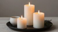 thoughtful candle arrangement