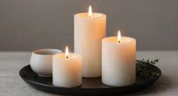 thoughtful candle arrangement