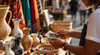 Bustling Street Culture Marketplaces