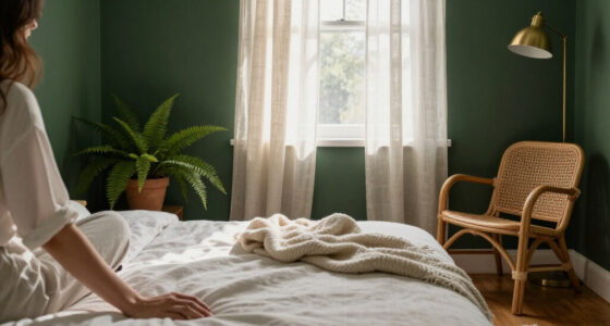 A Bright White Bedroom Is Now A Green Cocoon “Inspired By The Forest”