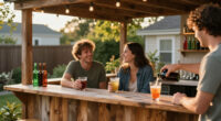 This DIY Couple Built The Coolest Backyard Bar For Almost Nothing — Here’s How