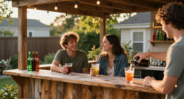This DIY Couple Built The Coolest Backyard Bar For Almost Nothing — Here’s How