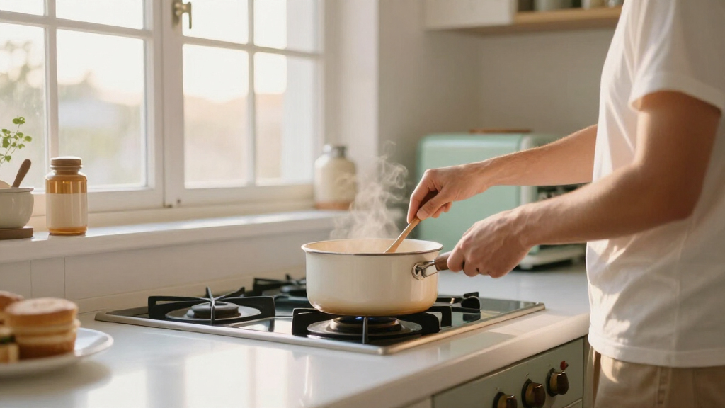 This Kitchen Was Straight Out Of The '70S Until A Cozy All-White Redo