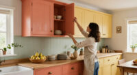 A Colorful Cottage Redo Brought Warmth To This Kitchen's Original Cabinets