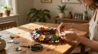 DIYer Transforms Old Tin Cans Into The Cutest Wreath