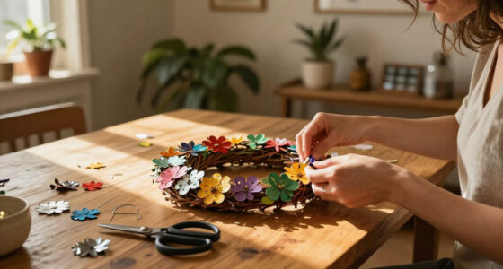 DIYer Transforms Old Tin Cans Into The Cutest Wreath