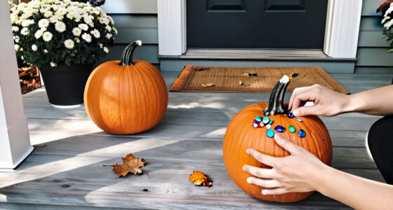 No Knives Needed: 'Bedazzled' Pumpkins Are The Coolest Front Porch Trend