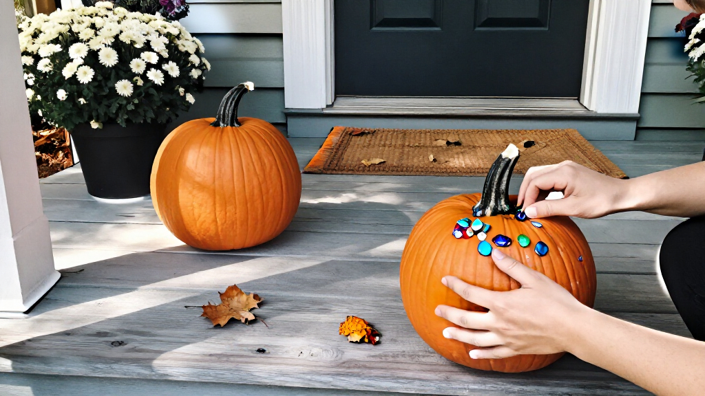 No Knives Needed: 'Bedazzled' Pumpkins Are The Coolest Front Porch Trend