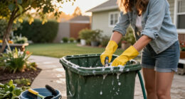 Smelling Your Garbage Cans? The Underrated Trick To Give Them A Deep Clean