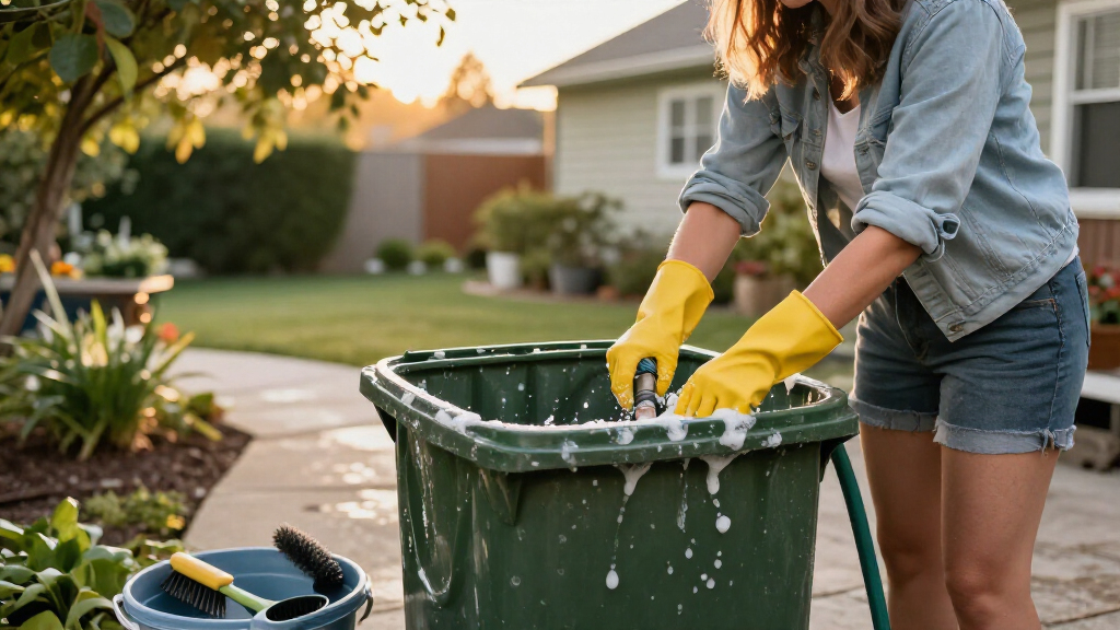 Smelling Your Garbage Cans? The Underrated Trick To Give Them A Deep Clean