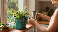 Woman Transforms Empty Tuna Cans Into The Cutest Hanging Planter