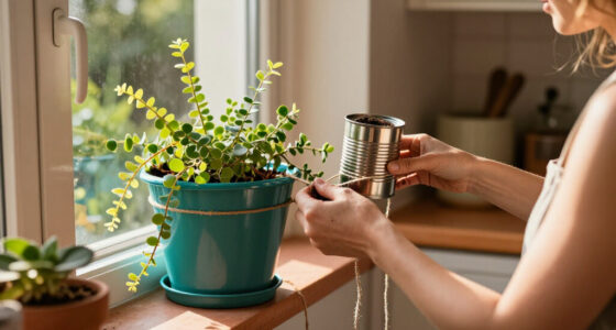 Woman Transforms Empty Tuna Cans Into The Cutest Hanging Planter